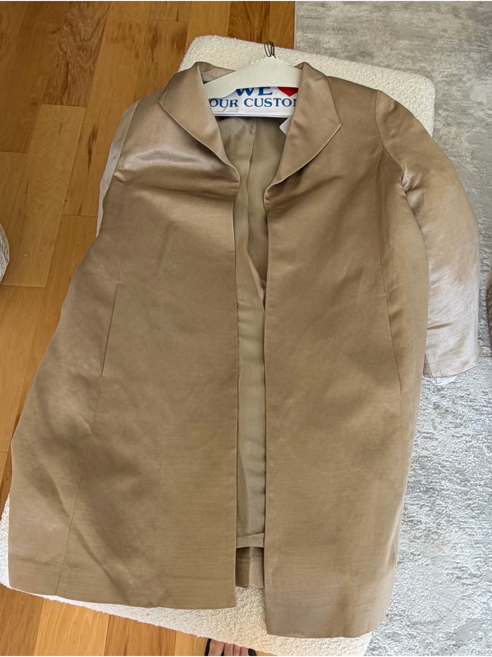 Eileen Fisher Timeless Open-Front Trench in Camel